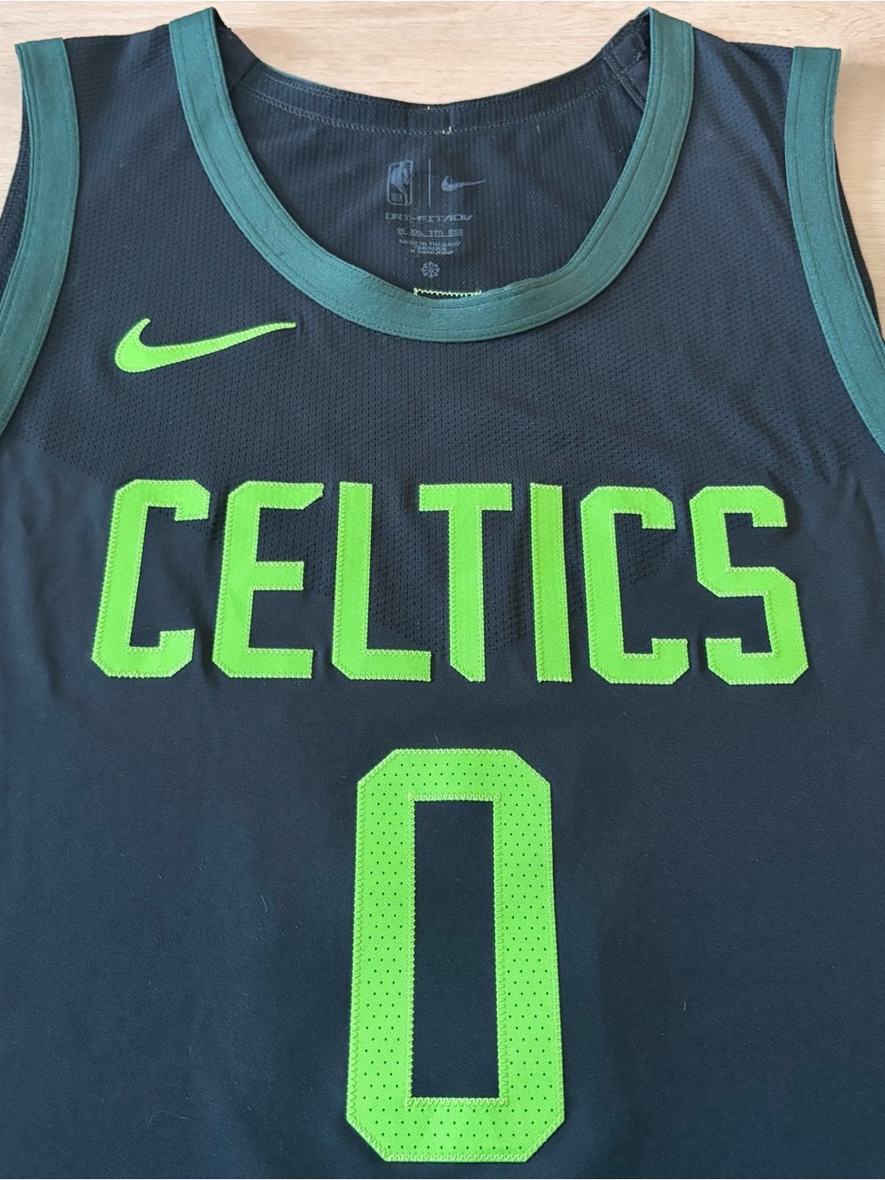 Authentic Jayson Tatum Boston Celtics Jersey Nike NBA City Edition 56 2XL - Picture 5 of 16